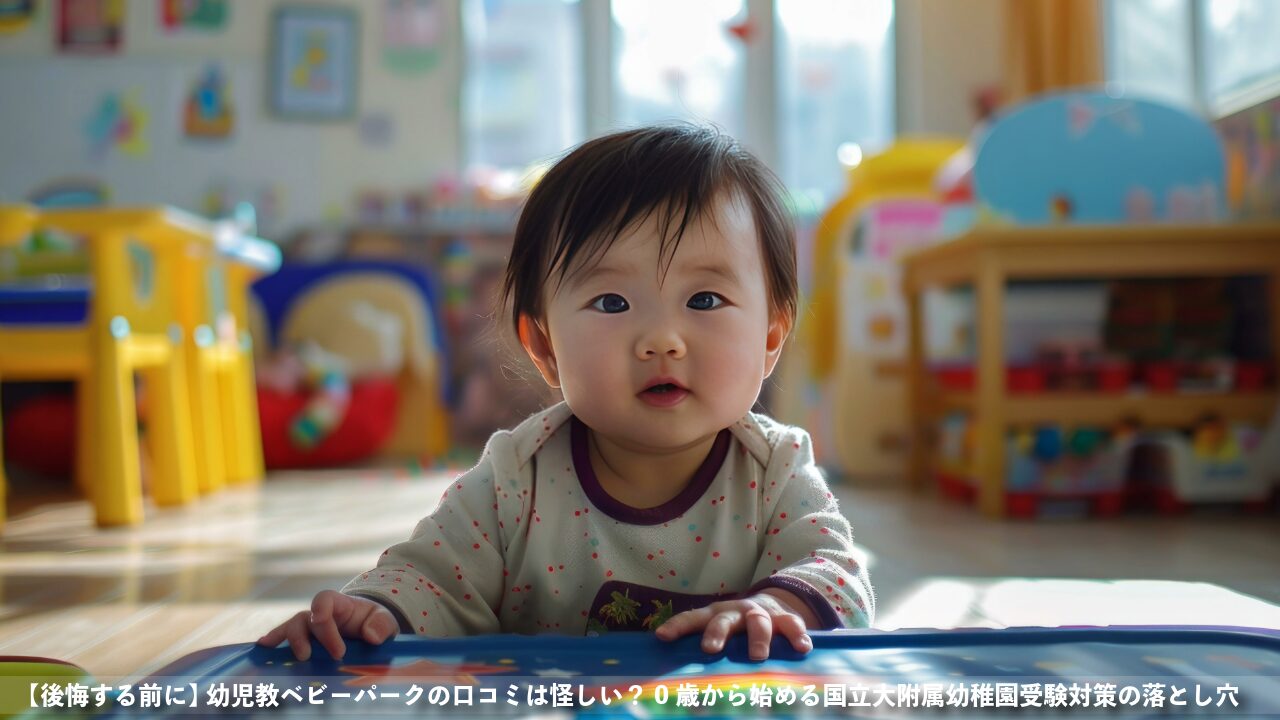 【後悔する前に】幼児教室ベビーパークの口コミは怪しい？0歳から始める国立大附属幼稚園受験対策の落とし穴