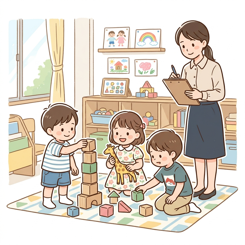 山形大学附属幼稚園の行動観察イメージ
