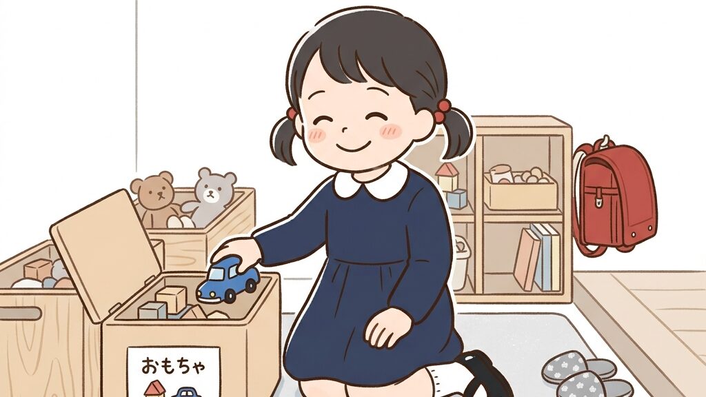 家庭での生活習慣づくりのイメージイラスト