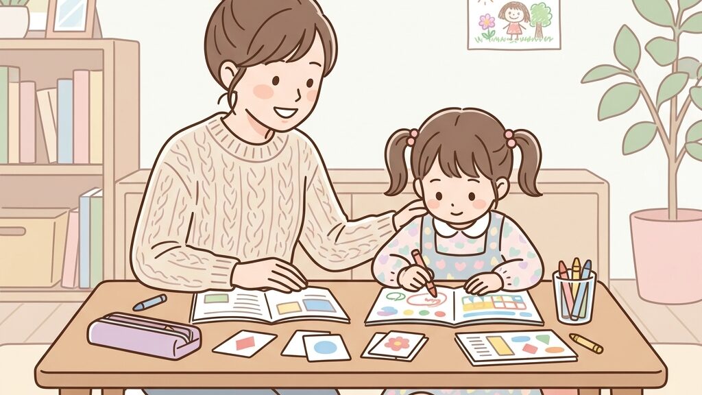 愛知教育大学附属幼稚園のお受験に向けた家庭学習イメージ