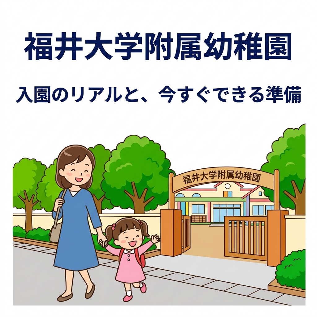 福井大学附属幼稚園の入園案内と受験対策