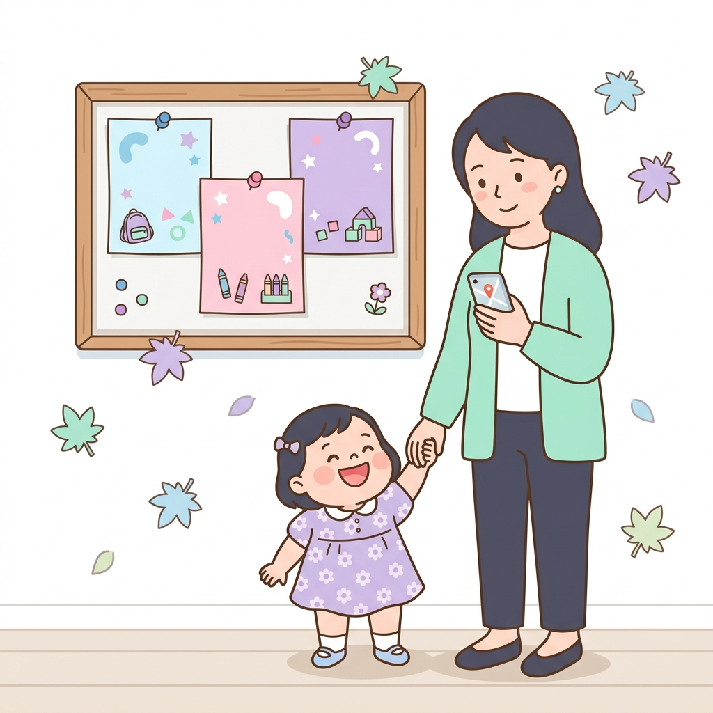 幼稚園の入園募集のイラスト