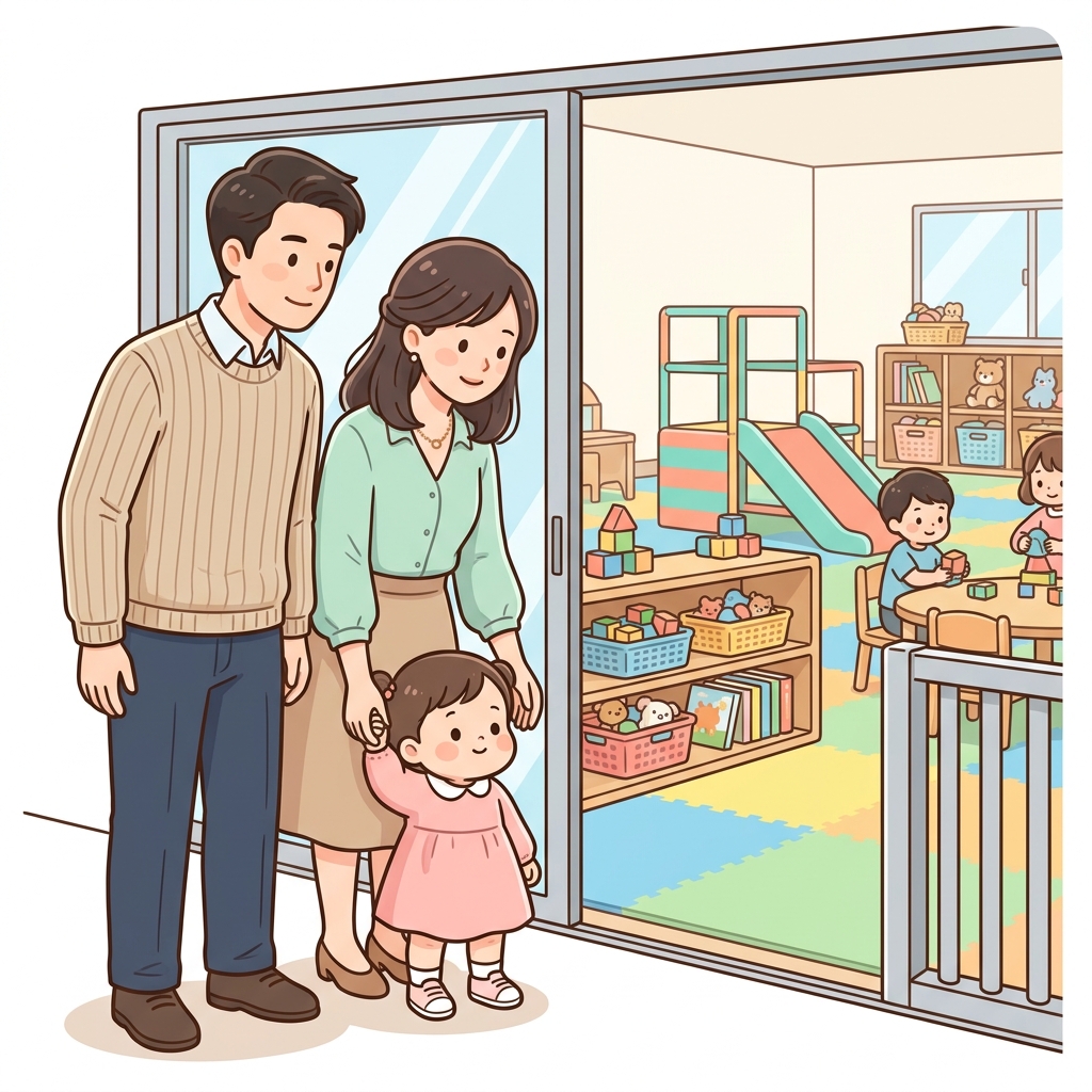 弘前大学附属幼稚園の園見学イラスト