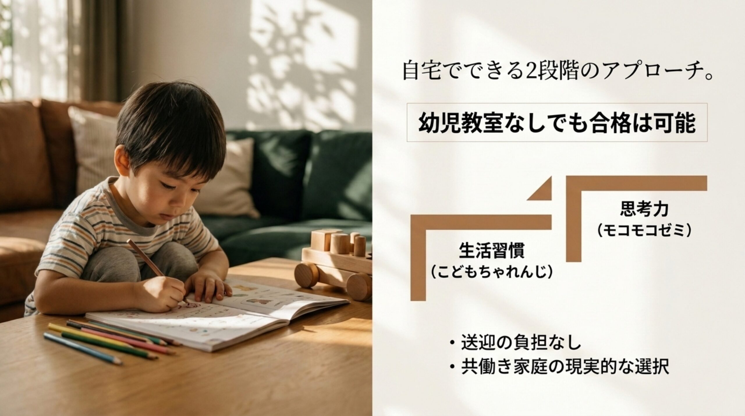 自宅でできる2段階アプローチのスライド