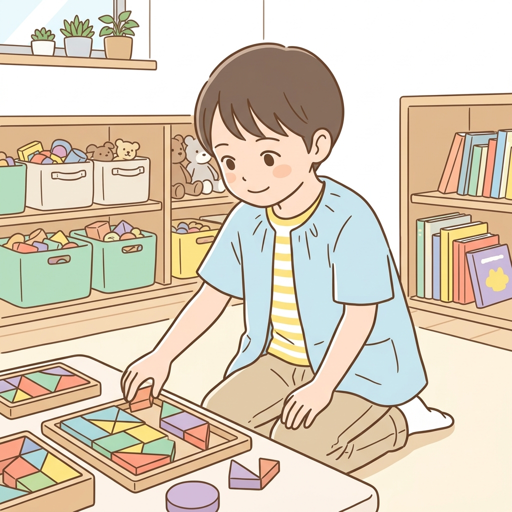 自主性を大切にする自由保育のイメージ