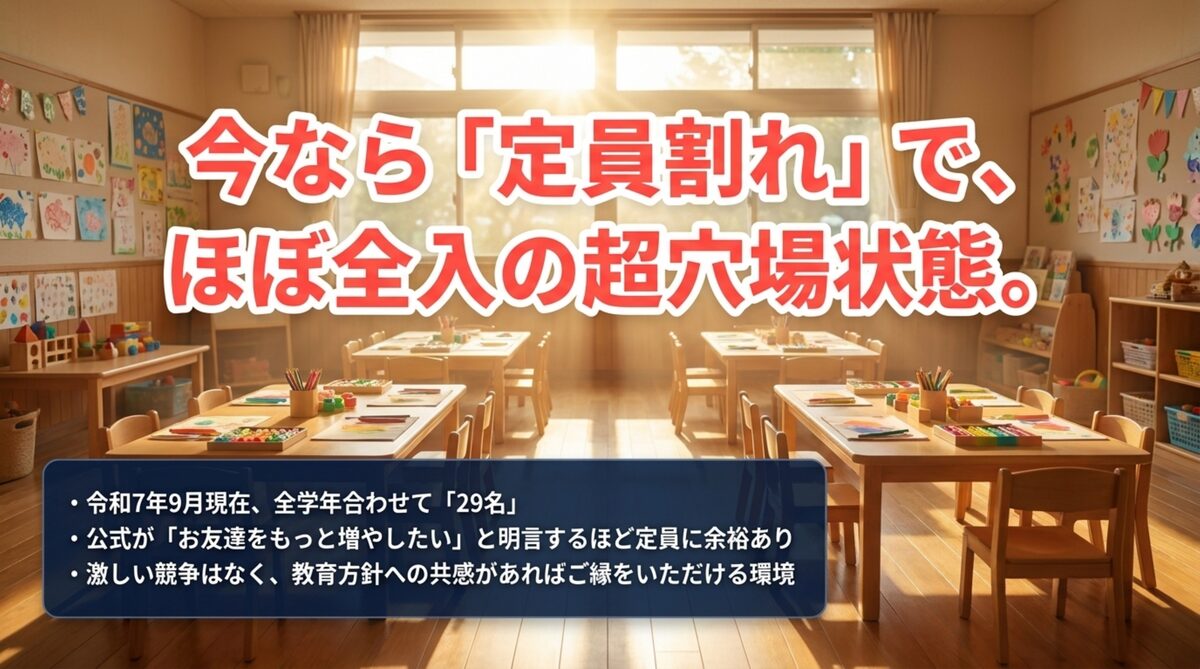 鳥取大学附属幼稚園 定員割れで超穴場