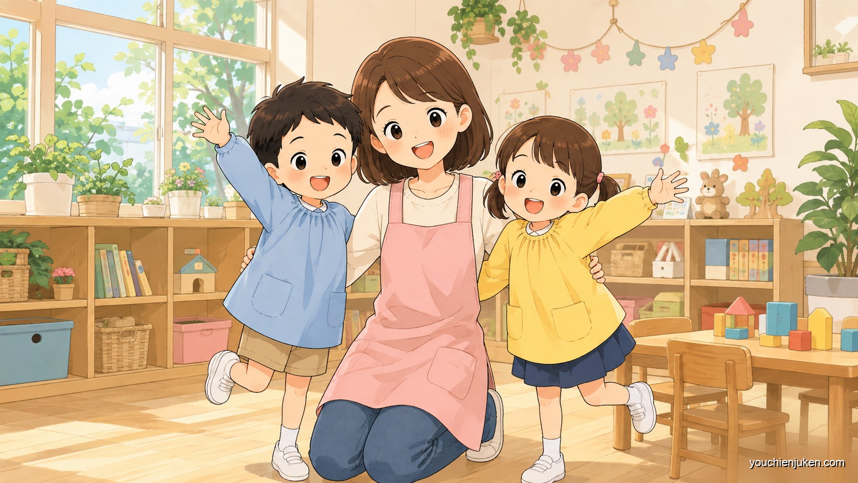 秋田大学附属幼稚園でのびのび過ごす子どもたち