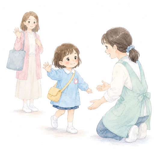 母子分離のイラスト