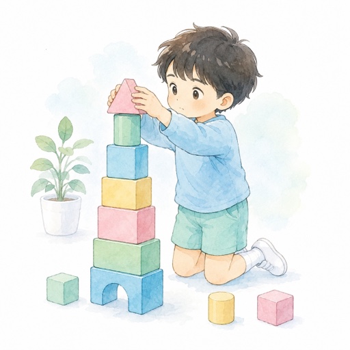 つみきタワーのイラスト