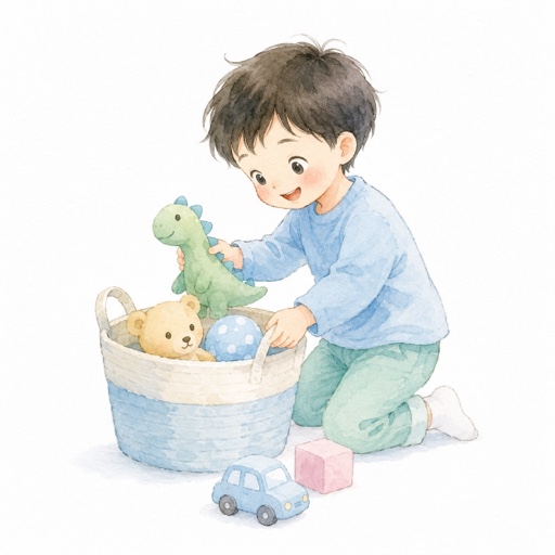 お片付けのイラスト