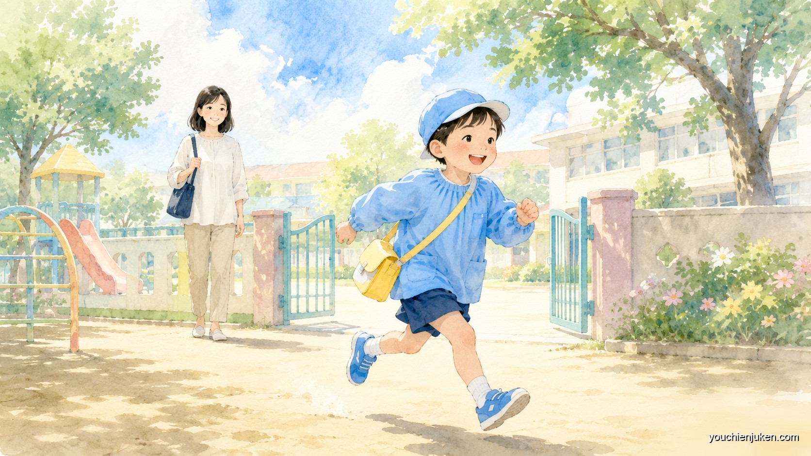国立大学附属幼稚園に入園した子どものようす