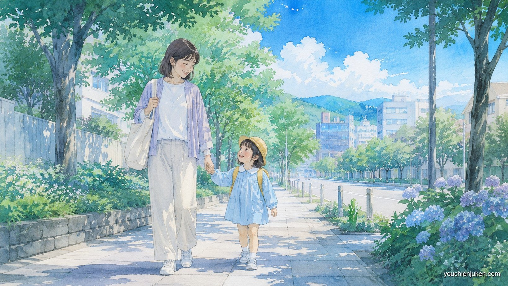 岩手大附属幼稚園の徒歩通園と保護者の関わり