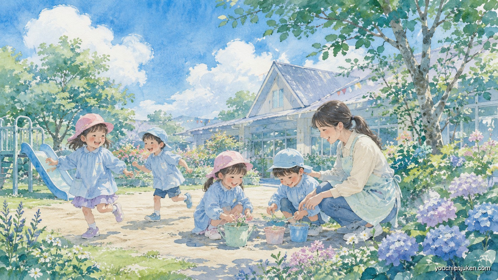 岩手大附属幼稚園の遊びを中心とした保育の様子
