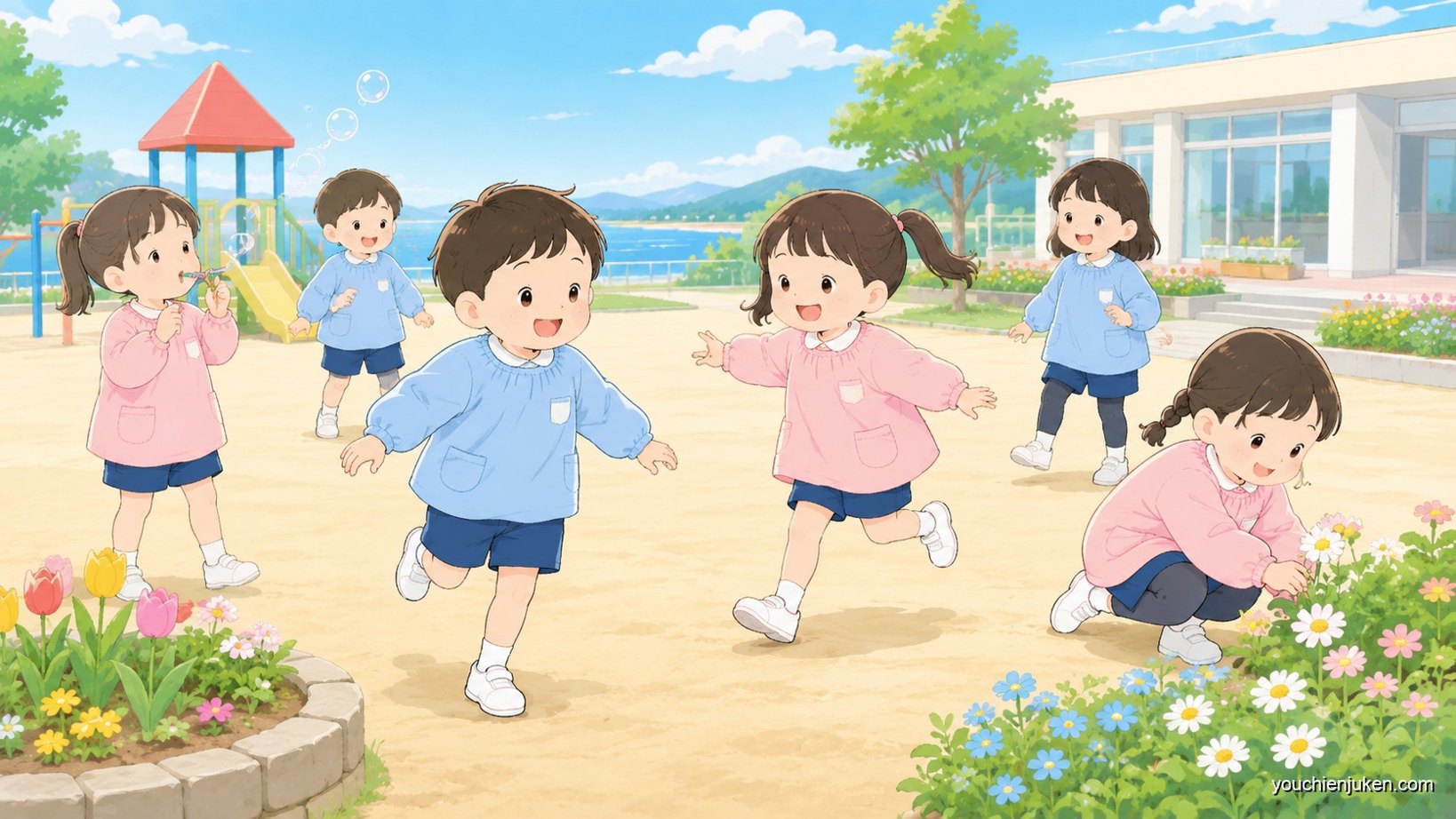 香川大学教育学部附属幼稚園坂出でのびのび過ごす子どもたち