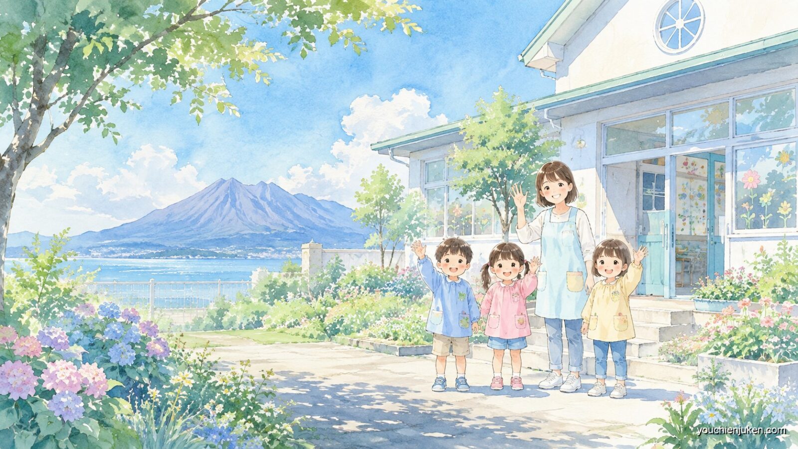 鹿児島大学教育学部附属幼稚園の受験を控えた親子
