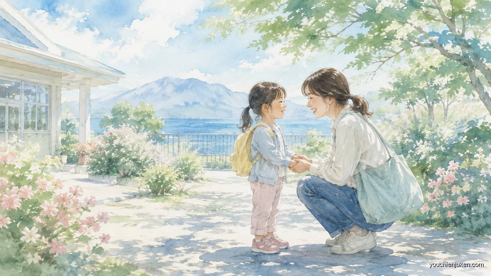 鹿児島大学教育学部附属幼稚園の園庭でのびのび過ごす子どもたち