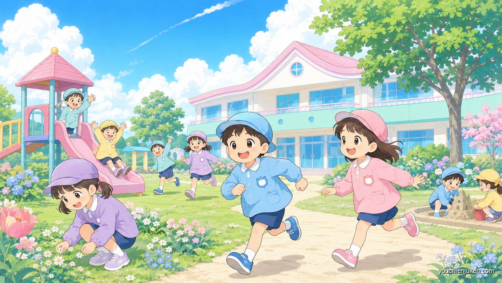 宮崎大学教育学部附属幼稚園でのびのび過ごす子どもたち