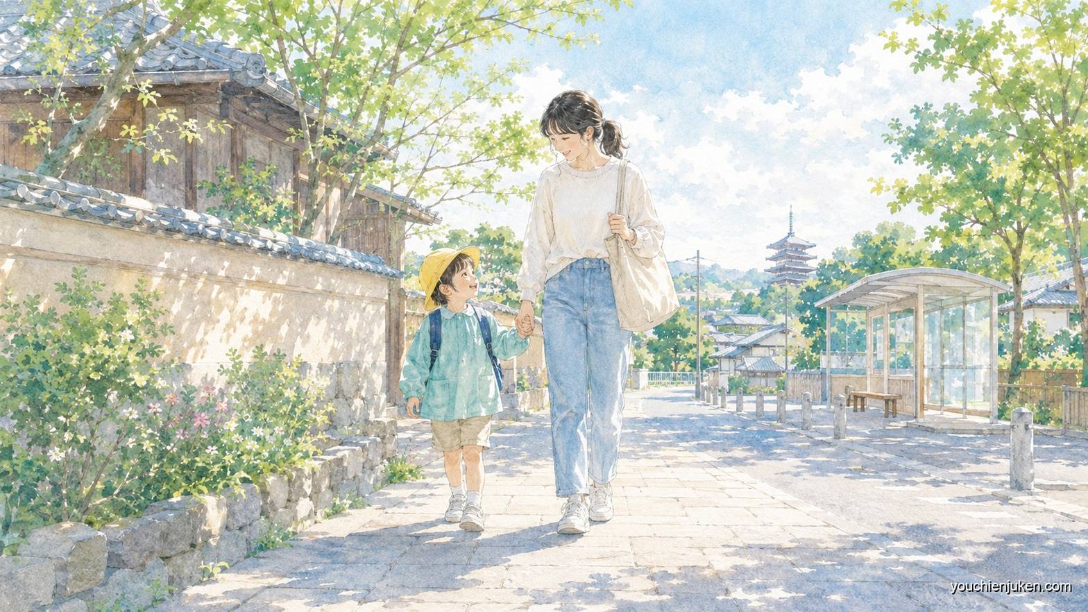 通園エリアと交通手段のイメージ