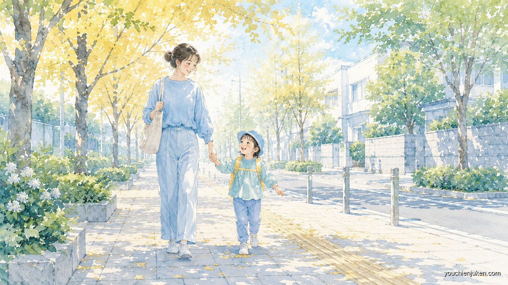 新潟大学附属幼稚園へ通園する親子