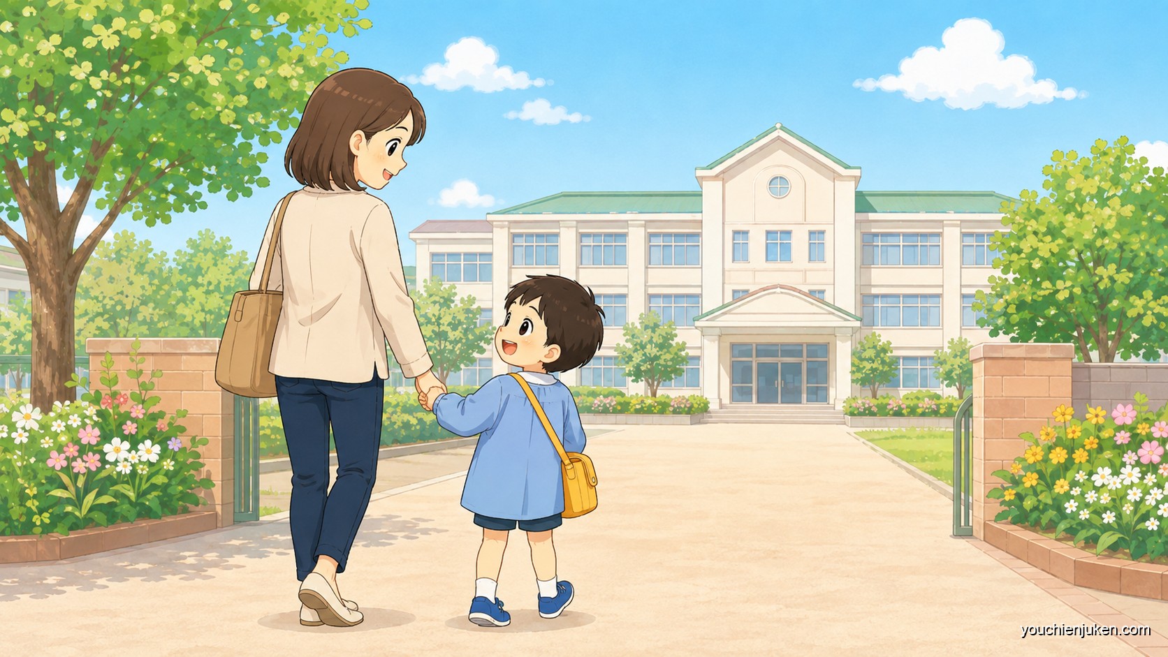 附属小学校への進学を考える親子