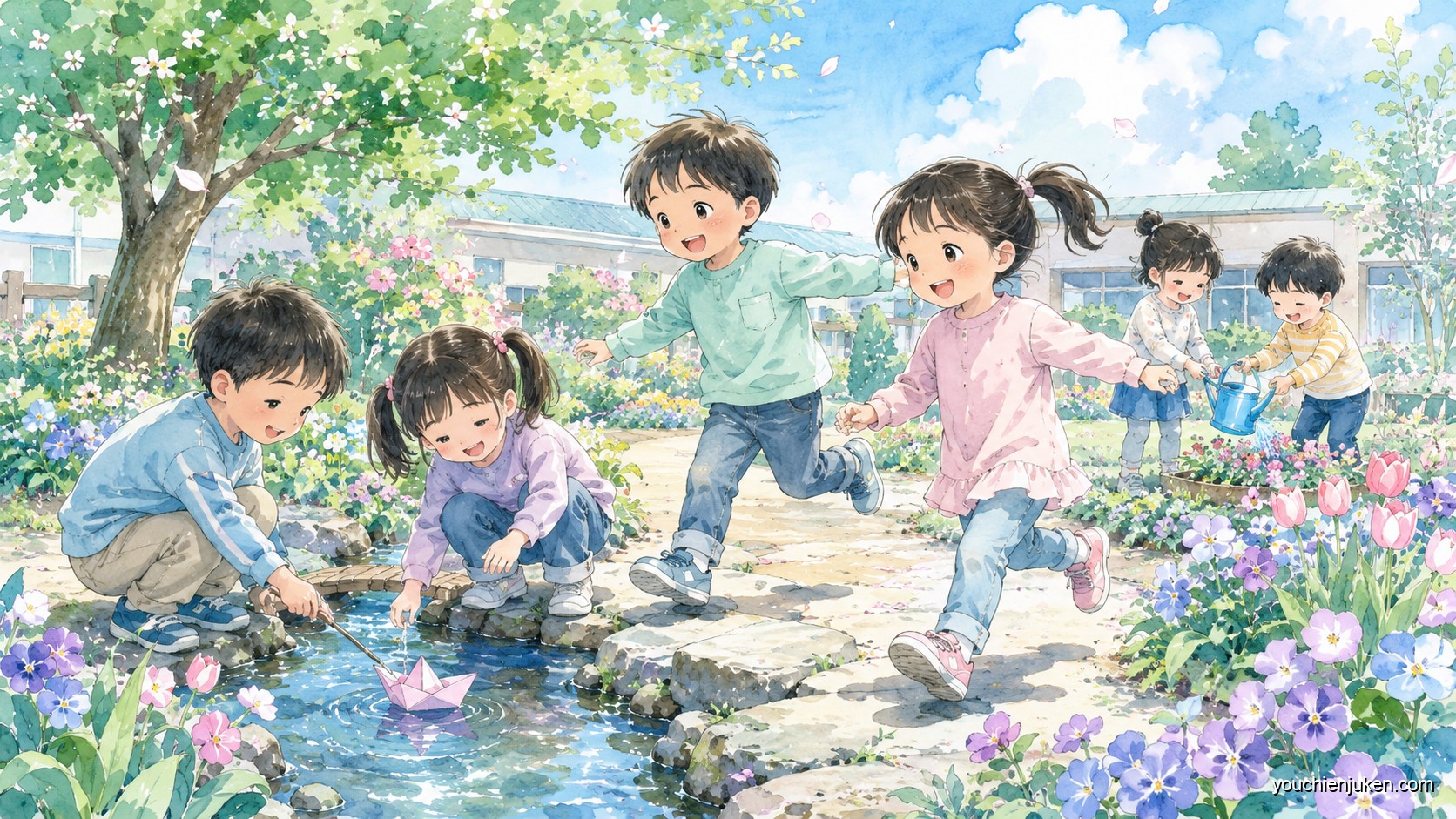 佐賀大学教育学部附属幼稚園でのびのび過ごす子どもたち