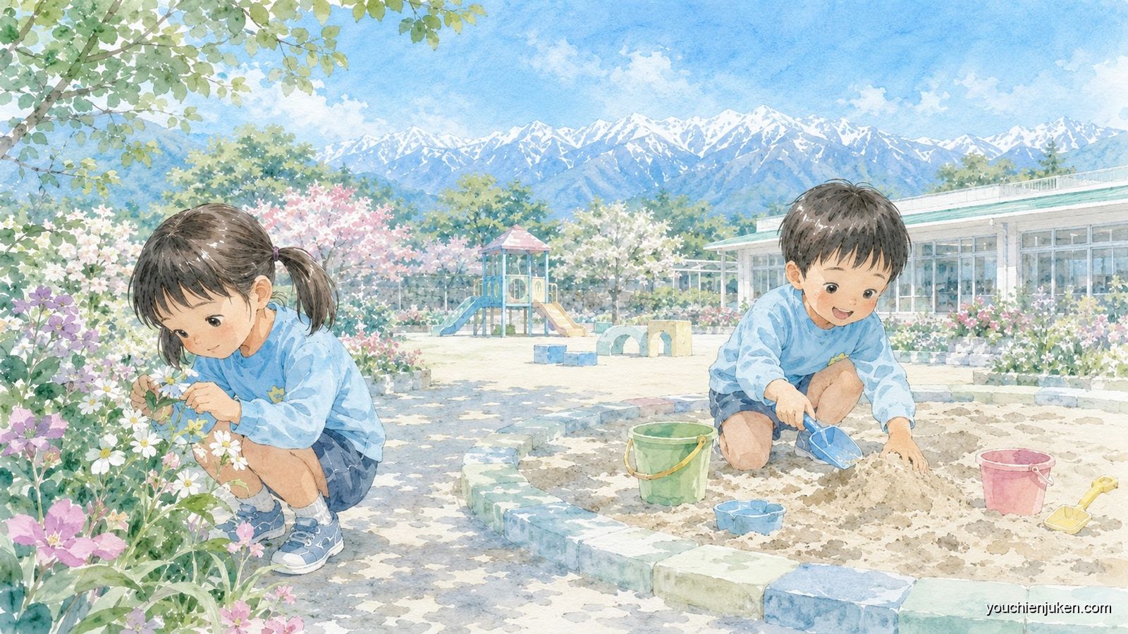 信州大学教育学部附属幼稚園でのびのび遊ぶ子ども