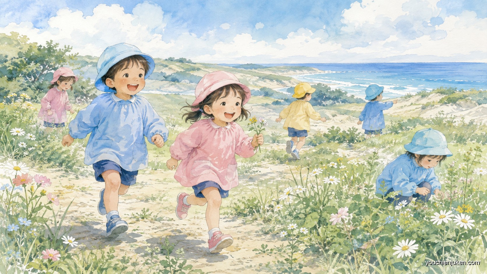 鳥取大学附属幼稚園ののびのびとした園外保育の様子