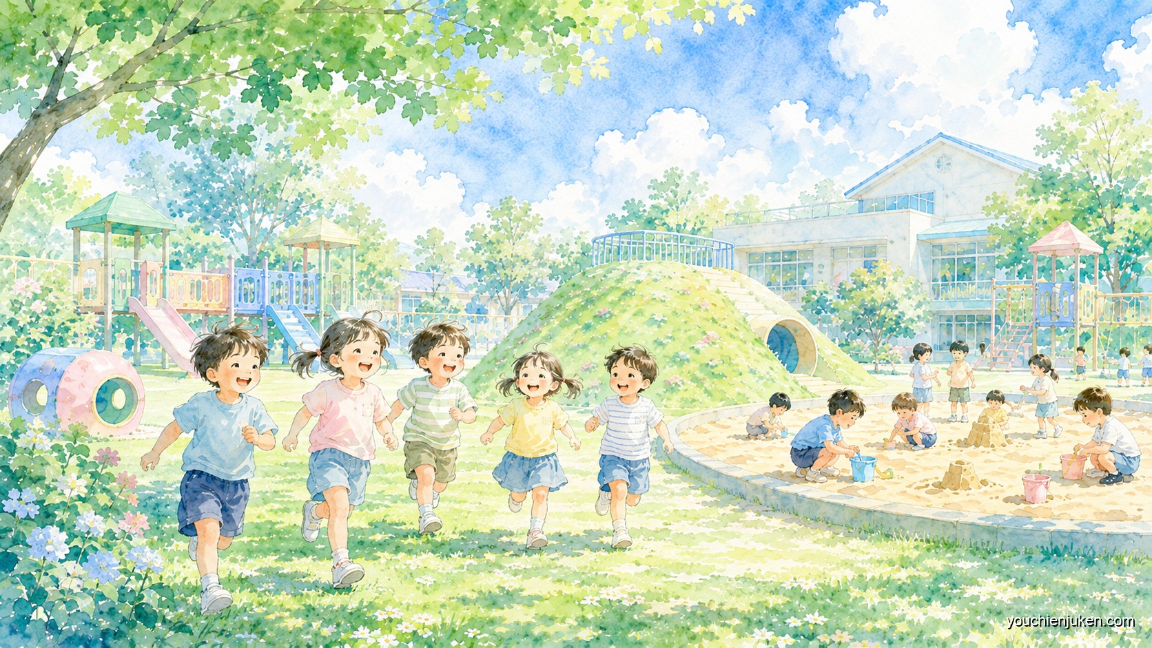 宇都宮大学共同教育学部附属幼稚園でのびのび過ごす子どもたち
